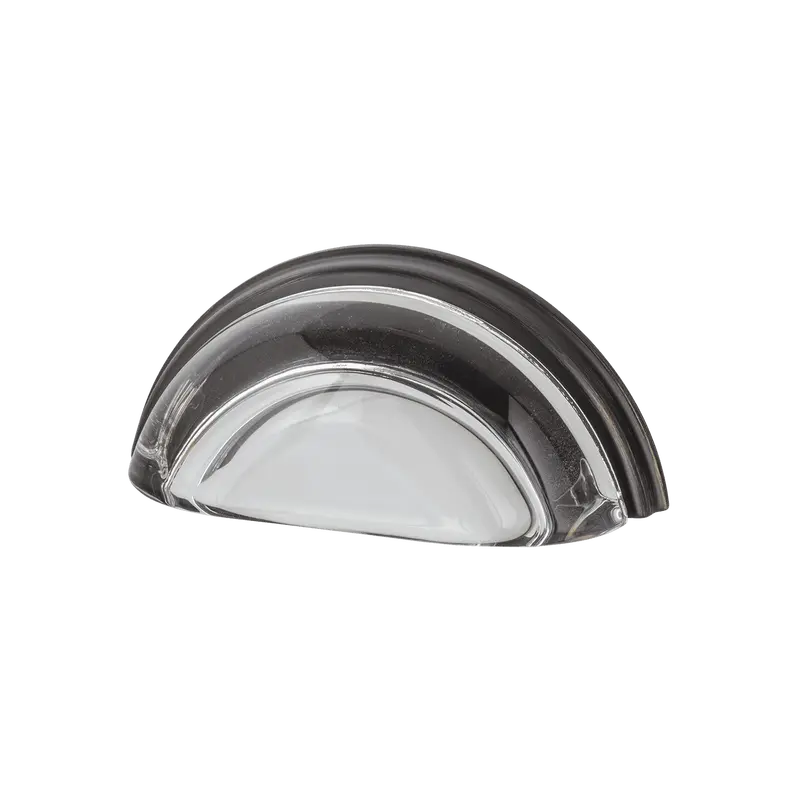 Timeless Bronze 3" Crystal Clear Cup Pull 1