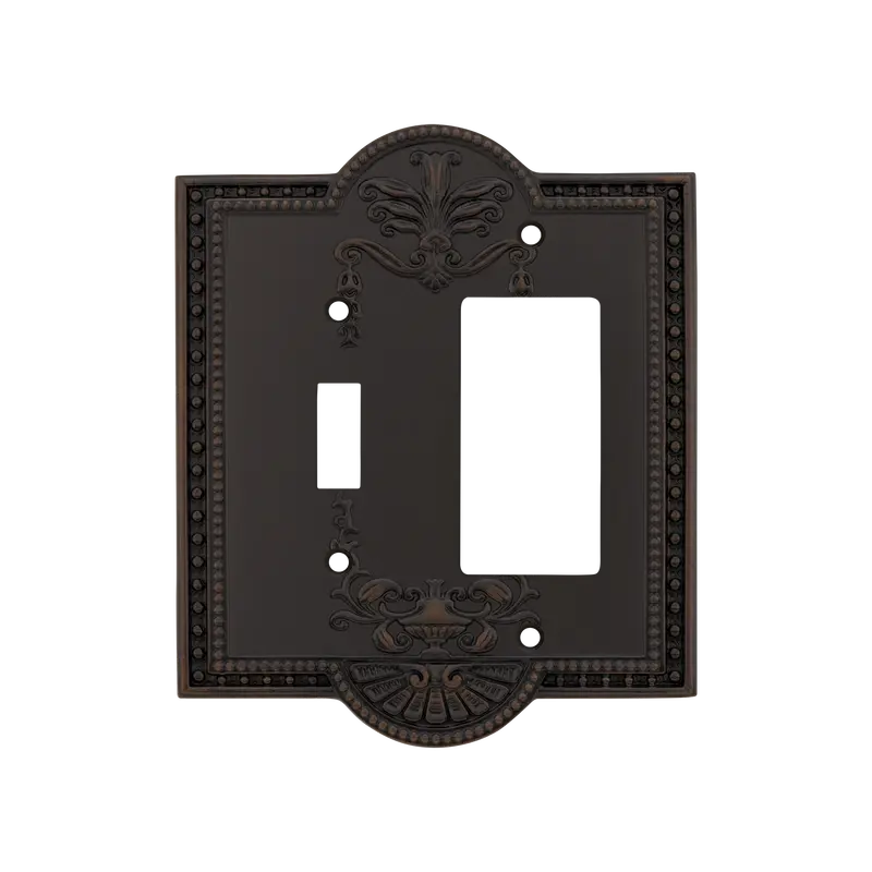 Timeless Bronze Meadows Toggle + Rocker Switch Plate 1