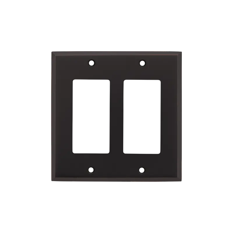 Timeless Bronze New York Dual Rocker Switch Plate 1