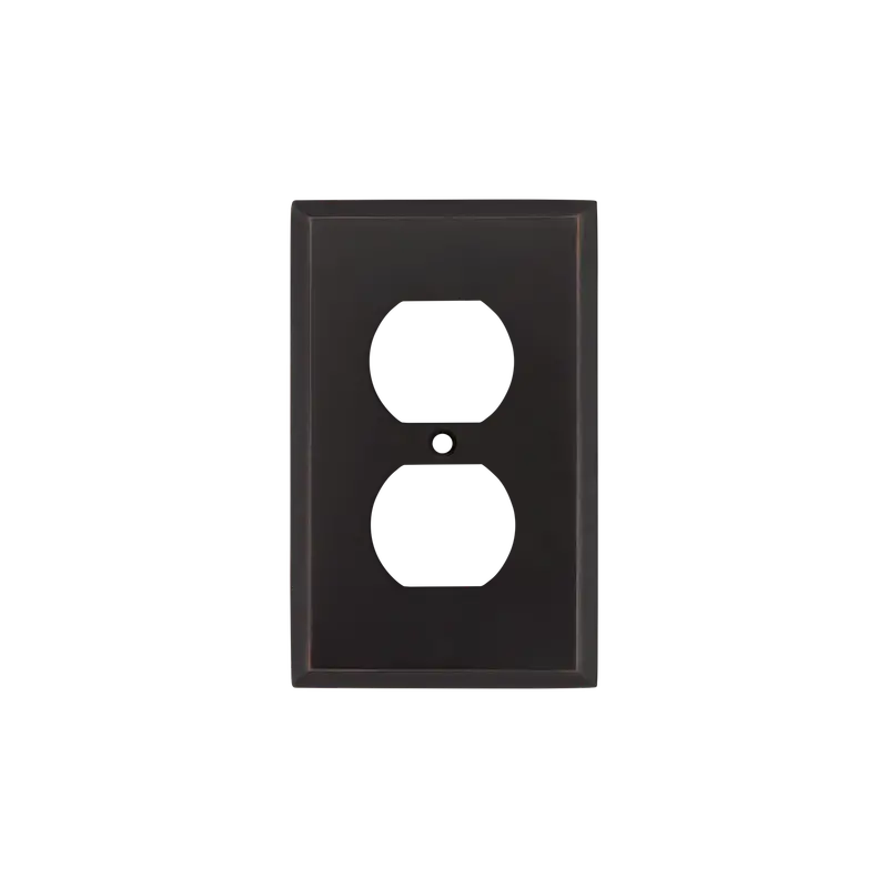 Timeless Bronze New York Single Outlet Wall Plate 1