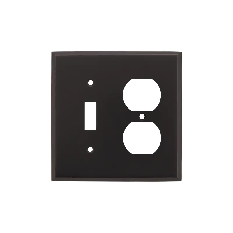 Timeless Bronze New York Toggle & Outlet Switch Plate 1