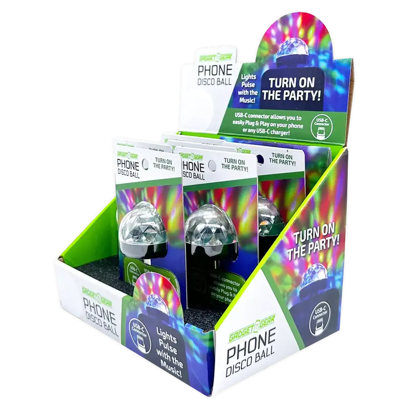 Usb-C Powered Disco Ball Mood Light For Phones – 6-Count Retail Display 1