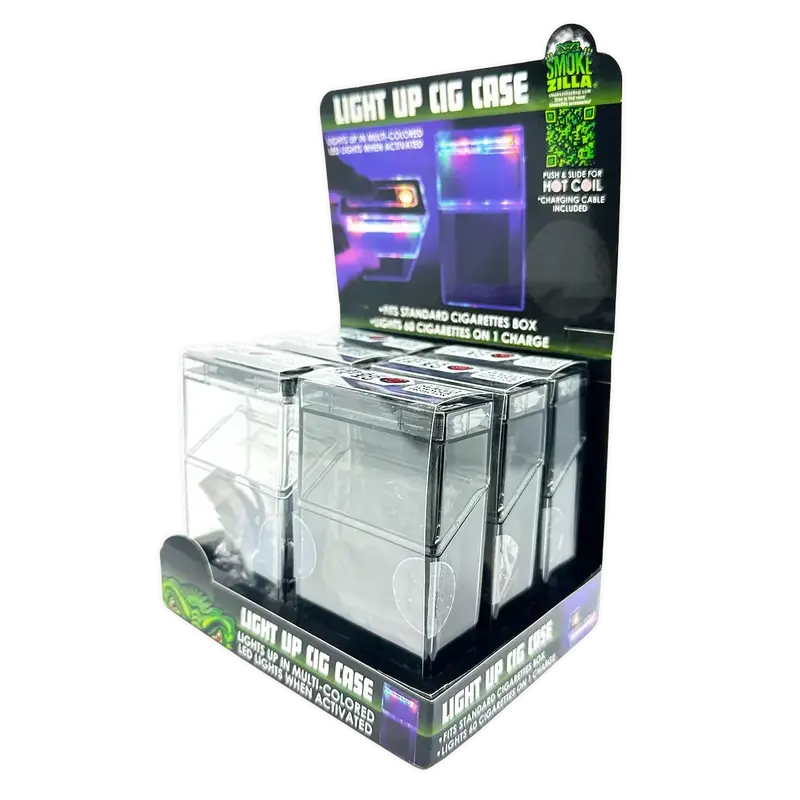 Usb-Powered Coil Lighter With Light-Up Cigarette Case – Retail Display (6-Pack) | Model 25115 1