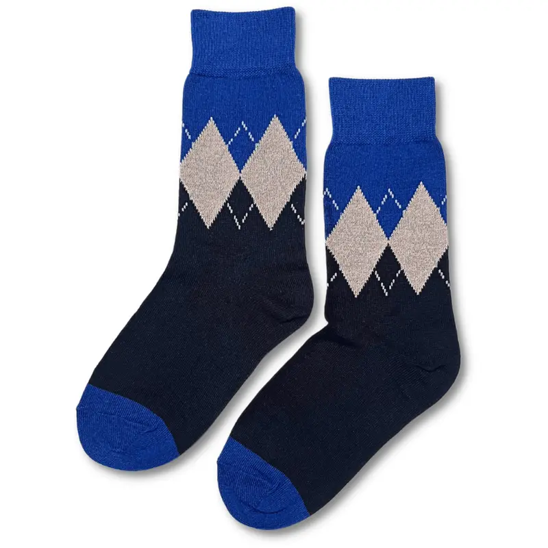 Vannucci Boys Solid Blue Cotton Socks – Ss1211 1