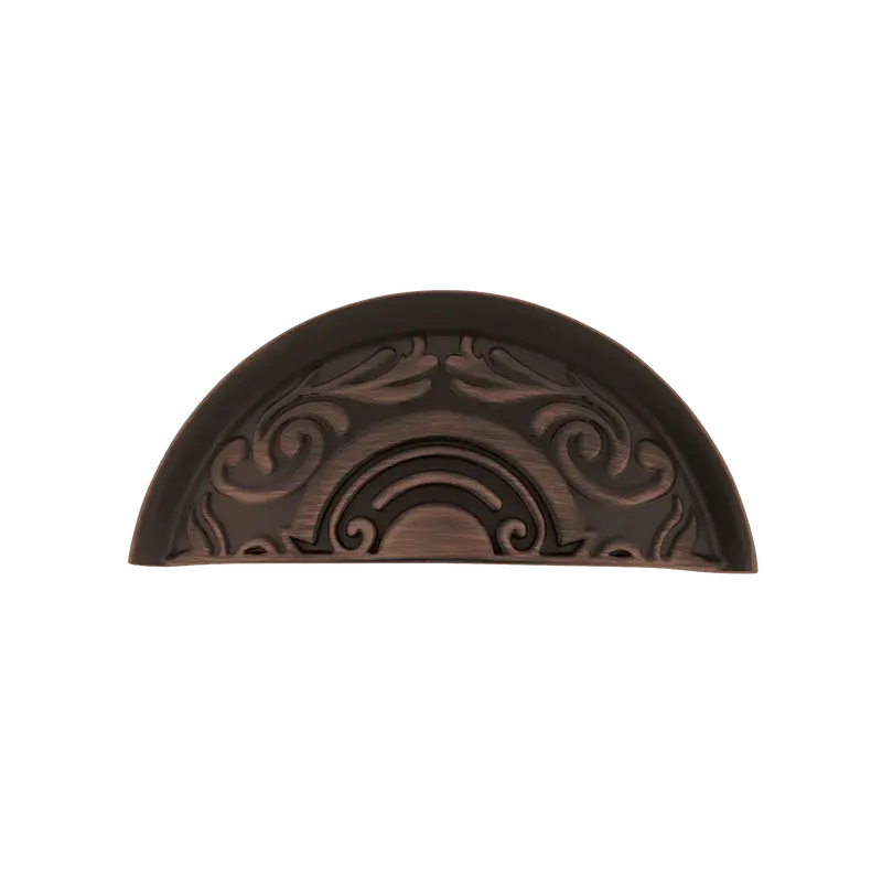 Victorian-Style Cup Pull Handle – Timeless Bronze Finish 1