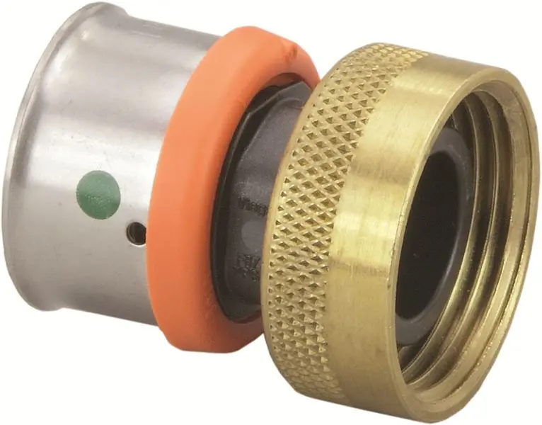 Viega 49416 1-Inch Pureflow Zero-Lead Pex Press-To-Supply Adapter 1