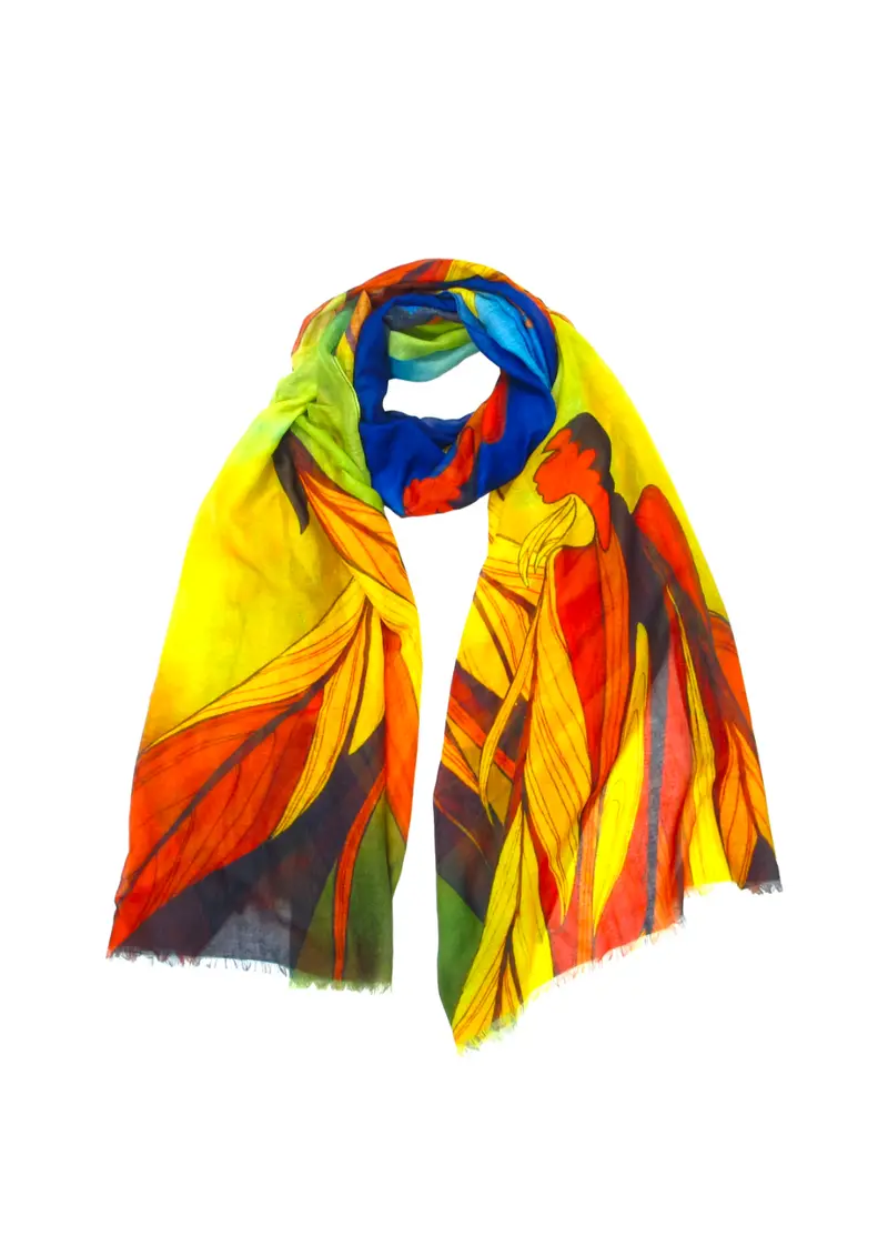 Walk Beyond Eco Scarf Featuring Maxine Noel’S Original Art 1
