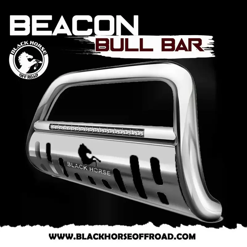 Black Horse Off-Road Be-Totas Stainless Steel Skid Plate With Sensor Protection 1