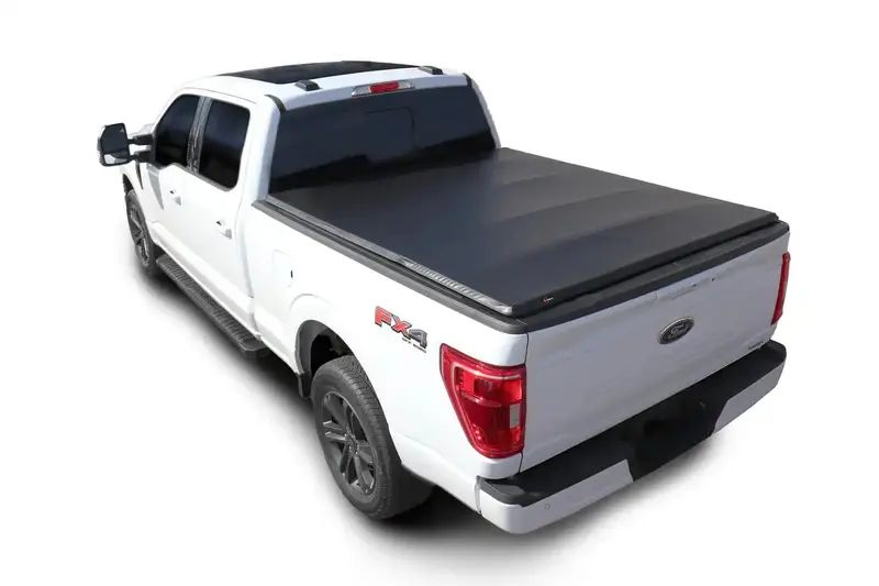 Enthuze Actent316 Tri-Fold Soft Tonneau Cover – Weather-Resistant, Tool-Free Mounting 1