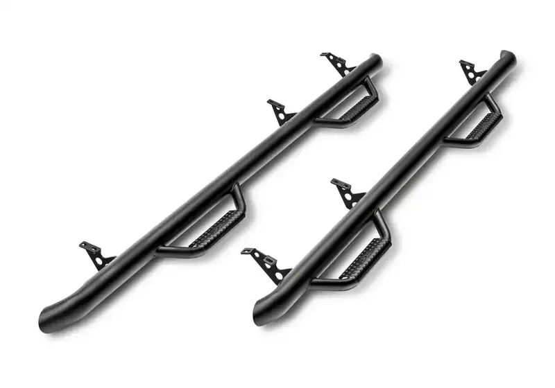 N-Fab H0166-Tx Black Nerf Steps – 2-Step, Wheel-To-Wheel For 2000–2006 Hummer H1 1