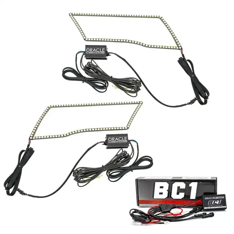Oracle Lighting Colorshift Switchback Quad Halo Headlight Kit – Bc1 Series (Model 1328-335) 1