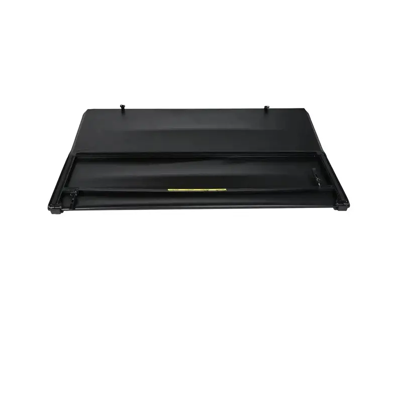 Trailfx Tri-Fold Soft Tonneau Cover – Non-Locking Black Vinyl With Reinforced Aluminum Rails 1
